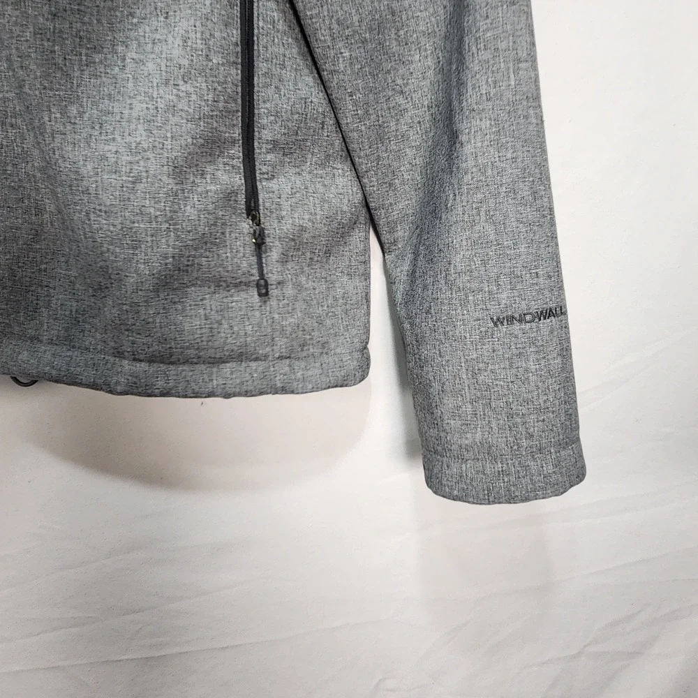 The North Face Mens Jacket Size Large Gray WindWall Windbreaker Lined Pockets